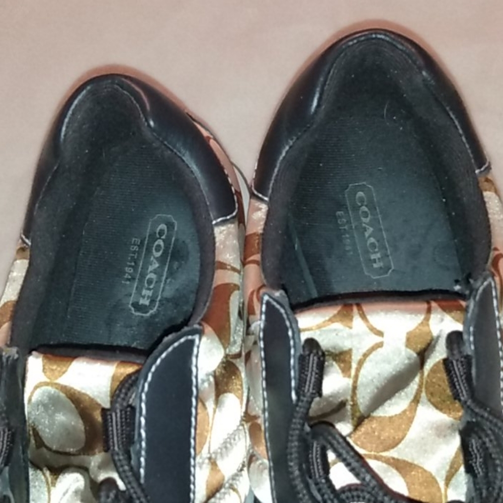 Coach satin lace up sneakers - Picture 7 of 10